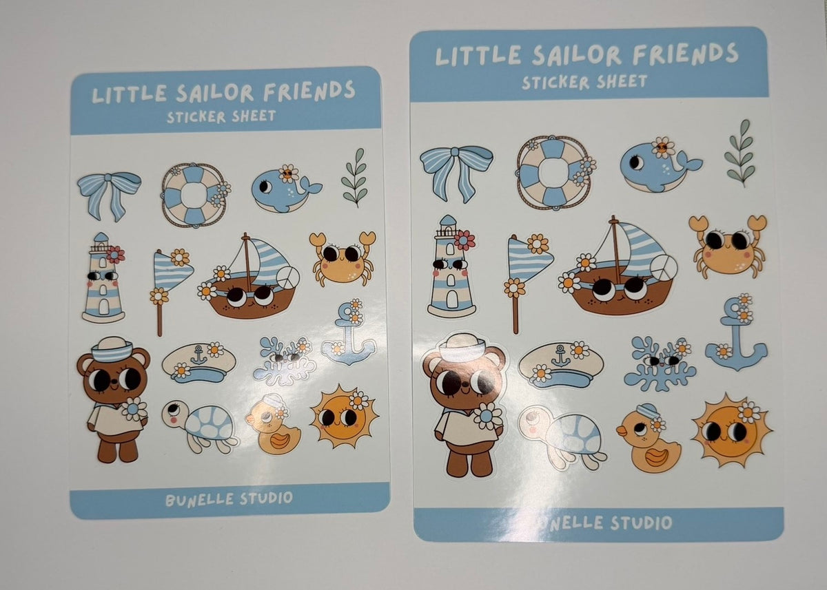 Little Sailor Friends Sticker Sheet