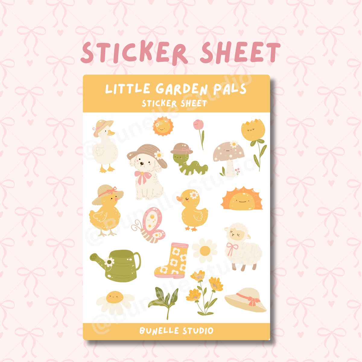 Little Garden Pals Sticker Sheet