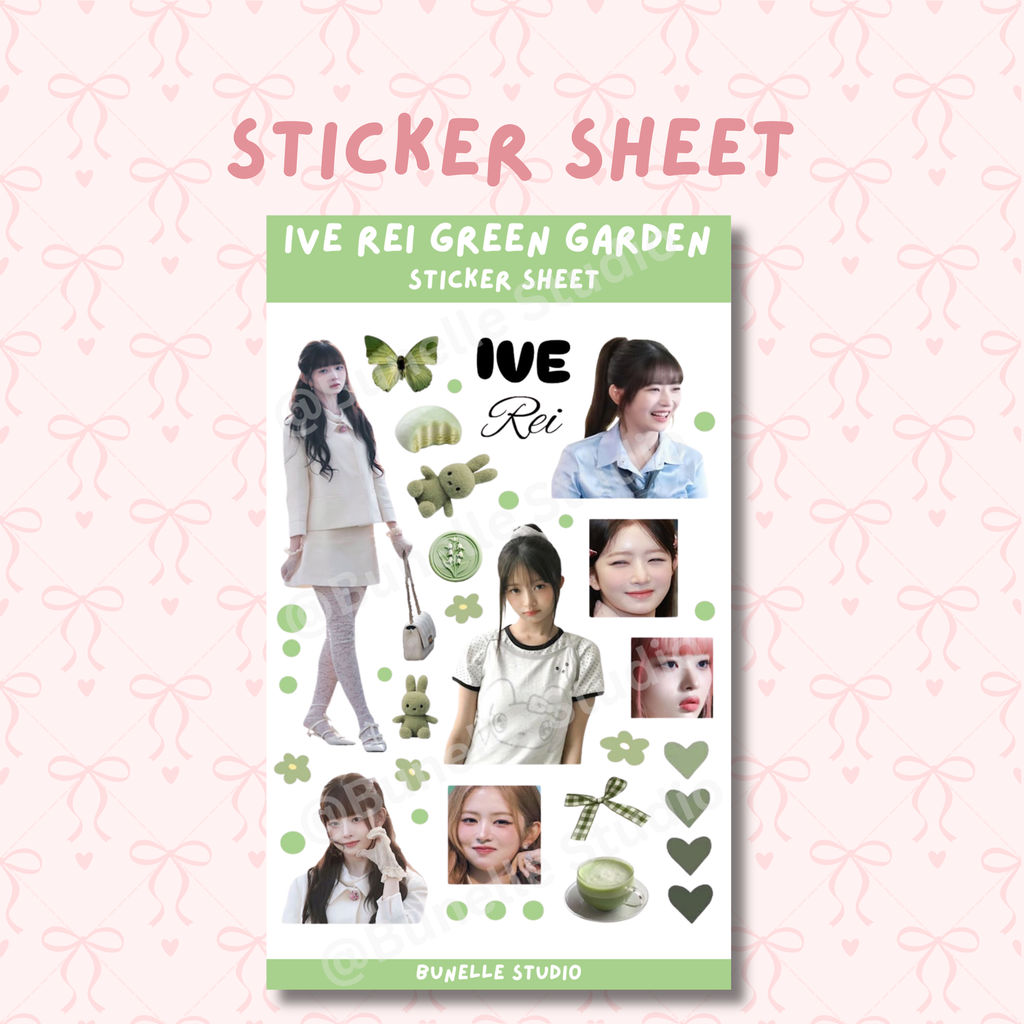 Ive Rei Green Garden Sticker Sheet