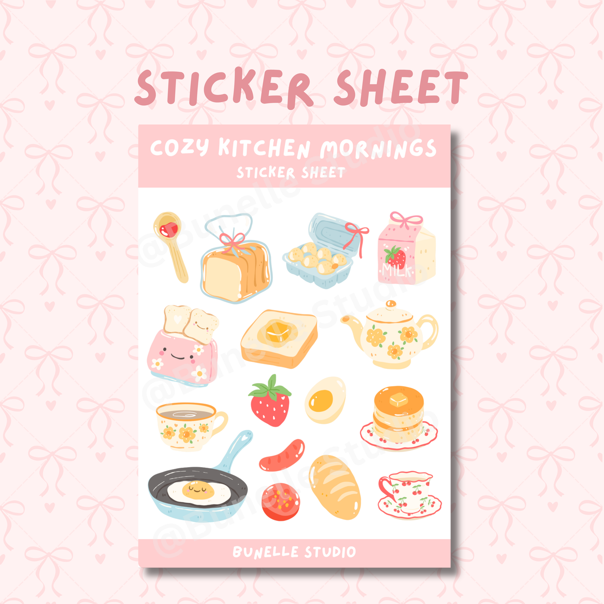 Cozy Kitchen Mornings Sticker Sheet