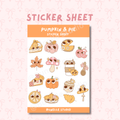 Pumpkin & Pie Sticker Sheet