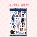 Ive Gaeul Midnight Polaroid Sticker Sheet