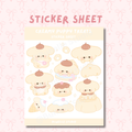 Creamy Puppy Treats Sticker Sheet