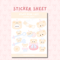 Honey Bear Cafe Sticker Sheet