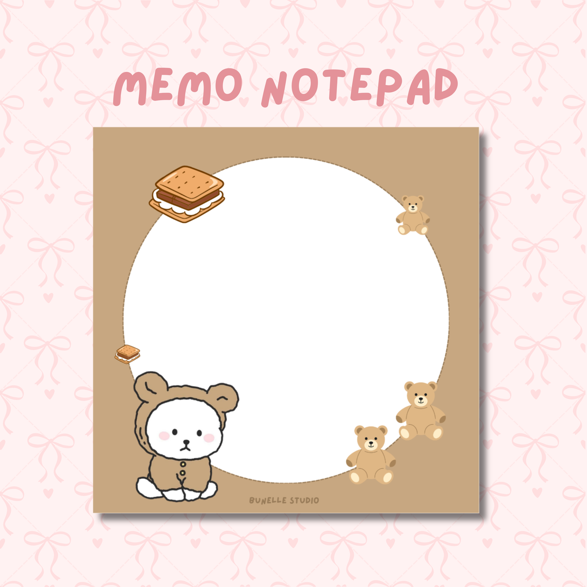 Teddy Pup Memo Pad
