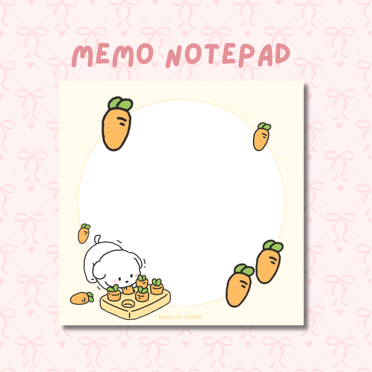 Carrot Pup Memo Pad