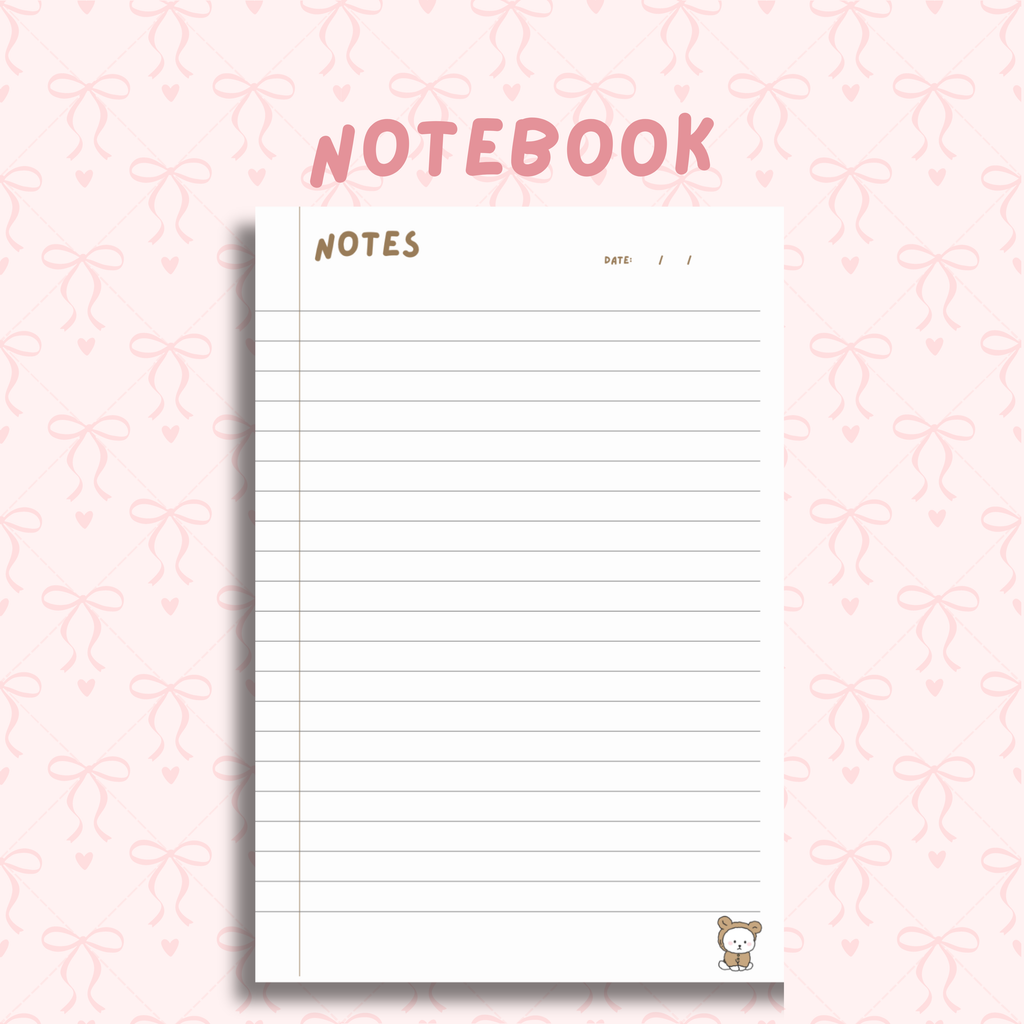 Teddy Pup Notebook